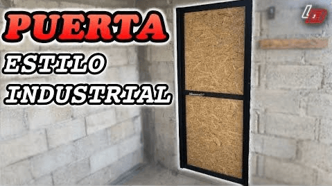 Tutorial puerta con perfiles de acero estilo industrial