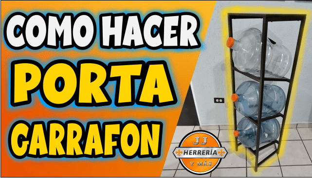 tutorial porta garrafon con perfiles de acero PROLAMSA