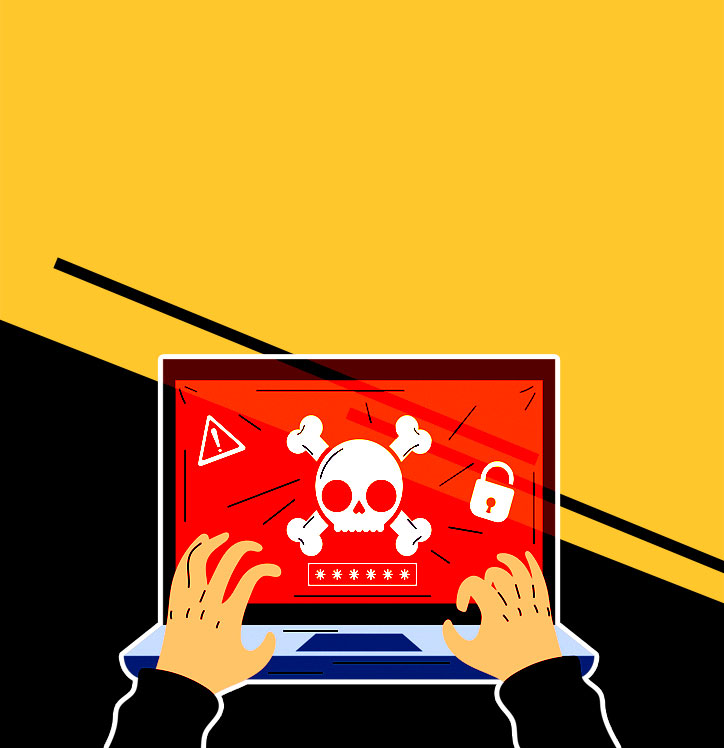 Ilustración de ciberseguridad y protección de información en PROLAMSA