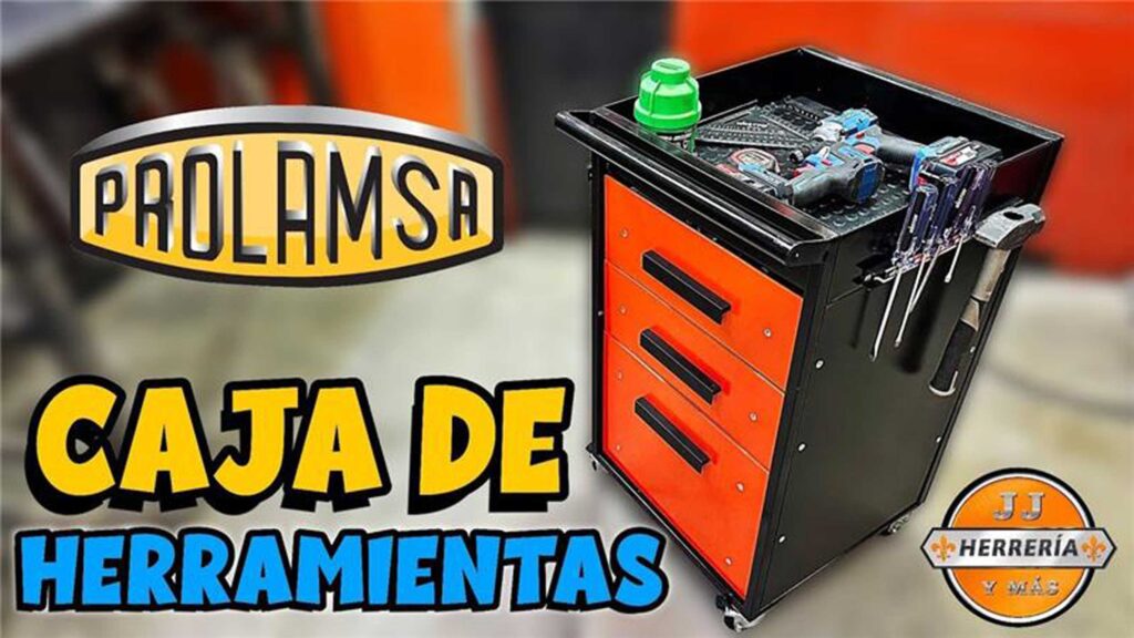 Caja de herramientas metálica fabricada con perfiles y componentes de acero PROLAMSA