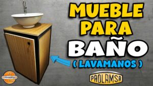 Mueble para baño con estructura metálica fabricada con acero PROLAMSA